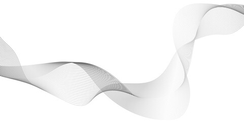 Wall Mural - abstract wavy lines and neon glow on a black background, frequency sound wave lines, light cyberspac
