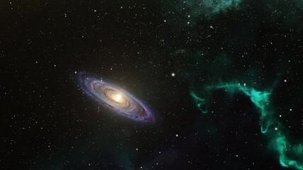 Wall Mural - galaxies and nebulae in outer space