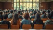 © creative - Students Attentively Listening in a University Lecture Hall: Education, Learning, and Academic Growth