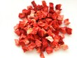 © Foodmar - Dried portion of strawberry cubes.