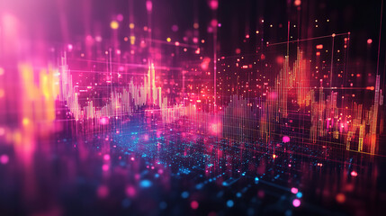 Financial Analysis with Technical Graphs on Innovative Technology Abstract Background