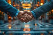 © NizamulMulk - Business Negotiation Handshake in Modern Office Professional Environment Close-Up