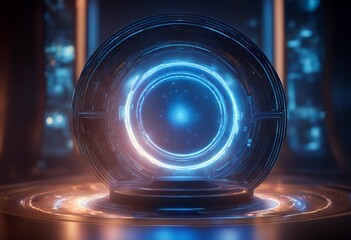 ab blue circle podium effect portal hologram fantasy hologram portal magic magic teleport