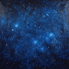 Deep Blue Night Sky with Scattered Stars