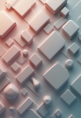 Poster - Glowing Colorful Metallic Geometric Abstract Artwork Background