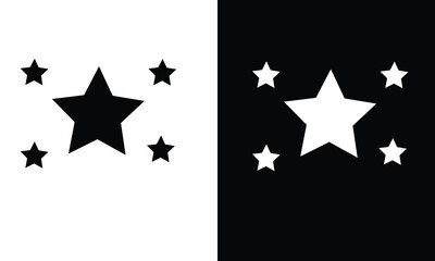star icon with black and white color