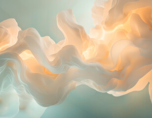 Canvas Print - Flowing Light Forms