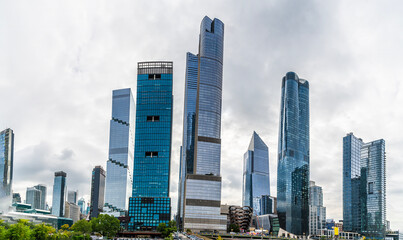 Wall Mural - A view towards the Hudson Yards skyline in Manhattan,New York, in the fall