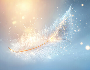 Poster - Glittering Feather