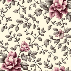 seamless pattern with flowers