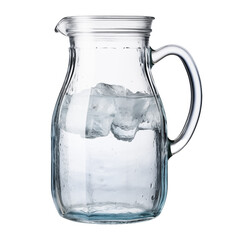 Wall Mural - glass jug with water and ice