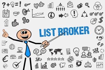 Wall Mural - List Broker