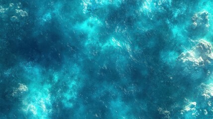 Canvas Print - Abstract turquoise water texture background.