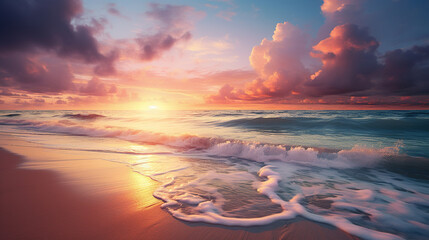 Poster - Stunning Sunrise Beach Scene