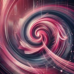 Digital Art Meets Modern Pink Twirl Effects 2