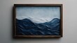 © Dexter - Serene textured artwork depicting a seascape in calming blues and whites. The piece evokes a sense of tranquility and the vastness of the ocean.