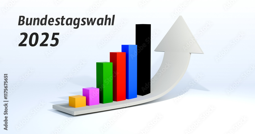 Neueste Wahlumfragen im Wahltrend zur Bundestagswahl visual data 2