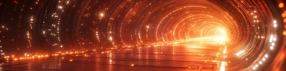 Wall Mural - futuristic circuitry, luminous arcs and intricate geometric designs reflecting advanced technology a