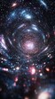 © xbzz - Galactic tunneling phenomenon cosmic space digital art stellar environment dynamic perspective universe concept