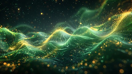 Wall Mural - visualization of wave particle