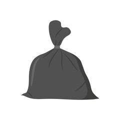 Fototapete - Garbage Bag Flat Icon, Vector illustration