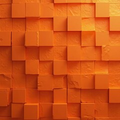 Aufkleber - Orange Cube Wall
