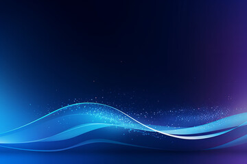 Wall Mural - blue wave motion design wallpaper,generated by ai