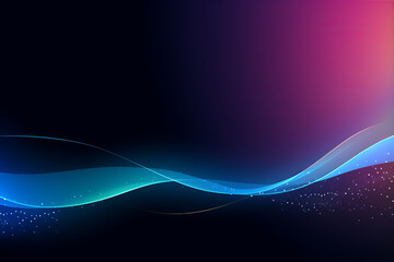 Wall Mural - abstract blue wave design with futuristic light and energy pattern ,generated by ai