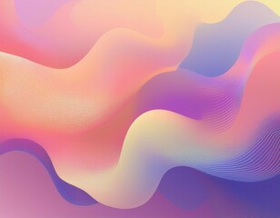 Wall Mural - abstract gradient fluid shapes on pastel background