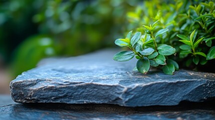 Wall Mural - Stone and Greenery Harmony