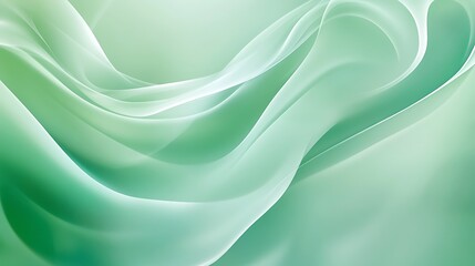 Wall Mural - Polished Jade Surface with Smooth Texture and Gentle Sheen