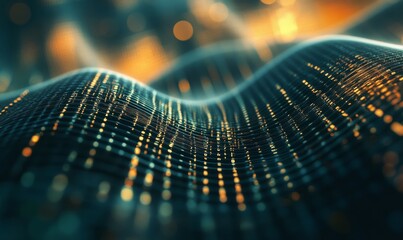 Abstract binary code background