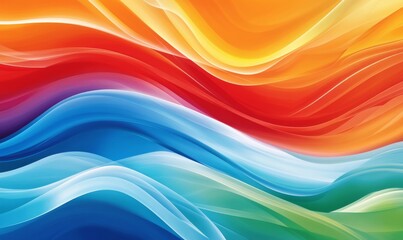 Wall Mural - Abstract background colourful waves technology concept