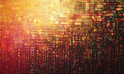 Abstract binary code background