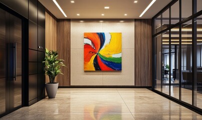 Wall Mural - Office Wall Mockup