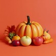 © mehak - a pumpkin arrange with other vegetable
