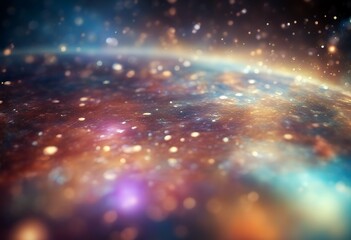 Wall Mural - abstract .png universe orbit colourful background