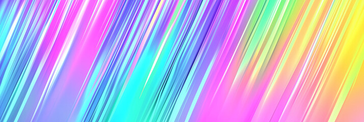 Poster - Colorful diagonal lines creating dynamic abstract background