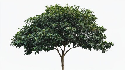 Lush green tree isolated on white background. (2)