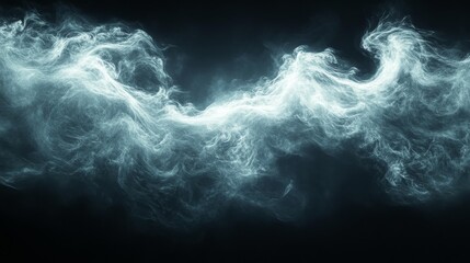 Wall Mural - Whirlwind Effect on Black Background. Generative AI
