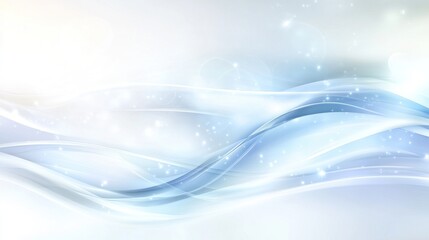 Sticker - Abstract light blue wave background.