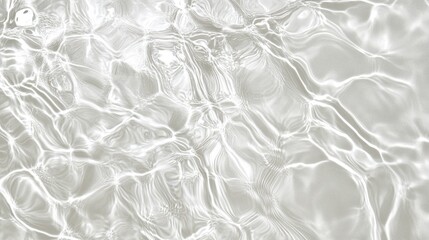 Wall Mural - Abstract water surface texture, shimmering grey ripples.