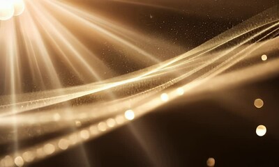 Wall Mural - A shimmering abstract background with light rays and sparkling particles creating a dreamy atmosphere.