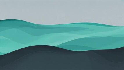Wall Mural - ader inconspicuous waves gray abstract teal blue gray illustration color elegant dark light slate ab