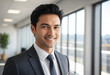 © Naturalpict - close up self-confident businessman smile in office