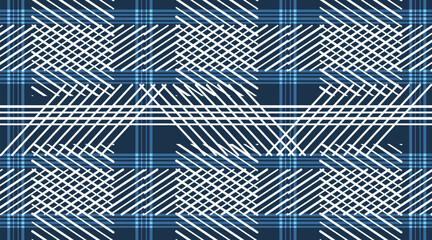 Seamless fabric pattern vector