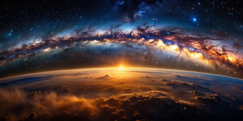 Wall Mural - dark matter nebula: cosmic dust and gas textures in deep space