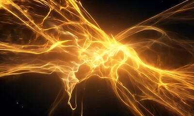 Wall Mural - A vibrant abstract representation of swirling energy and light, evoking a cosmic atmosphere.