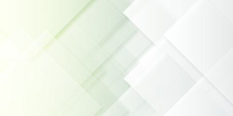 Canvas Print - luxury white and lime hexagonal abstract background. gradient transition diamond and triangle shapes
