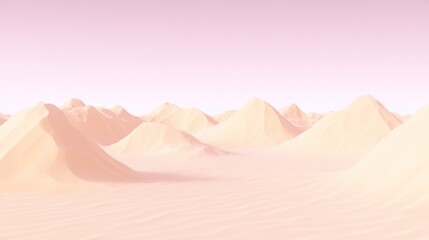 Wall Mural - Pastel Desert Landscape.